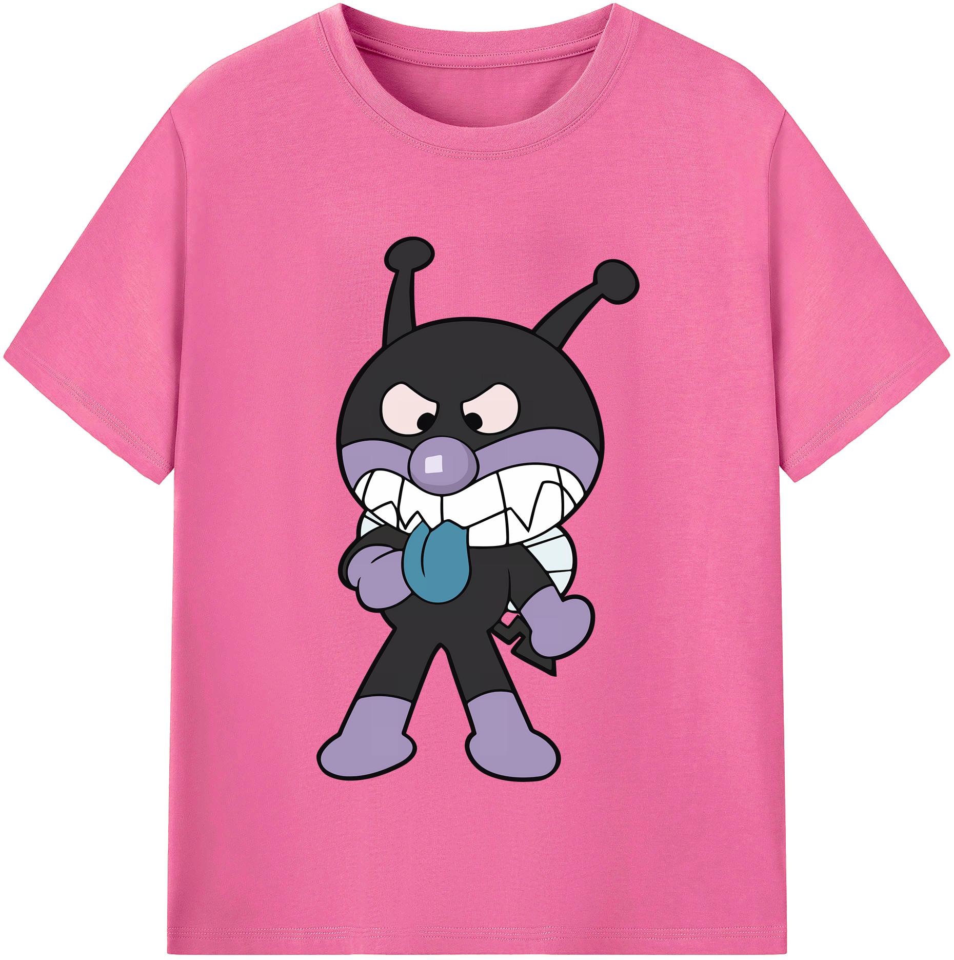 （画像用） アンパンマン Anpanman レディースカジュアルプリントTシャツ（綿100％）